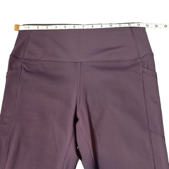 ZYIA Active Brilliant High Rise Pockets Capri Wine - Picture 5 of 9